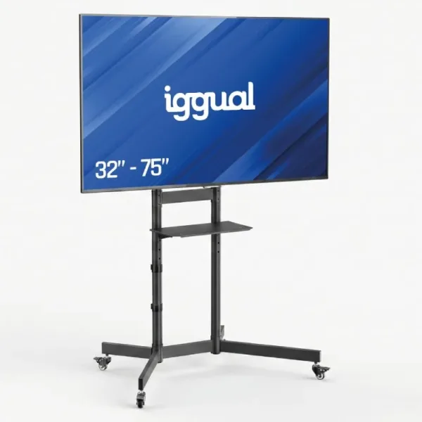 iggual SRTV75 Soporte TV suelo ruedas 32"-75" 70kg