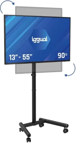 iggual SRTV55 Soporte TV suelo ruedas 13"-55" 20kg