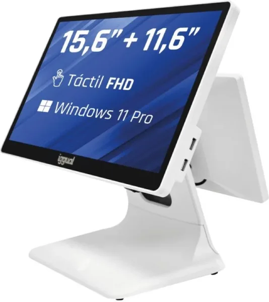 iggual TPV dual 15,6+11,6 i5 8350U 8+256G W11 Blan