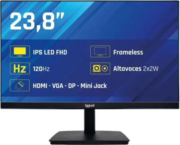 iggual Monitor 24" 120Hz 1ms MM VESA Mini PC