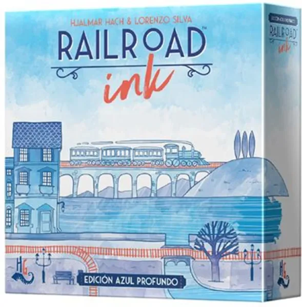 Juego de mesa railroad ink: edicion azul profundo pegi 8