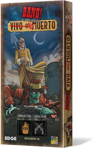 Juego de mesa asmodee bang el juego de dados vivo o no muerto pegi 8