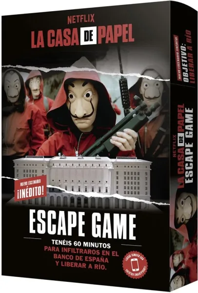 Juego de mesa la casa de papel: escape game 2 edad recomendada 14 años