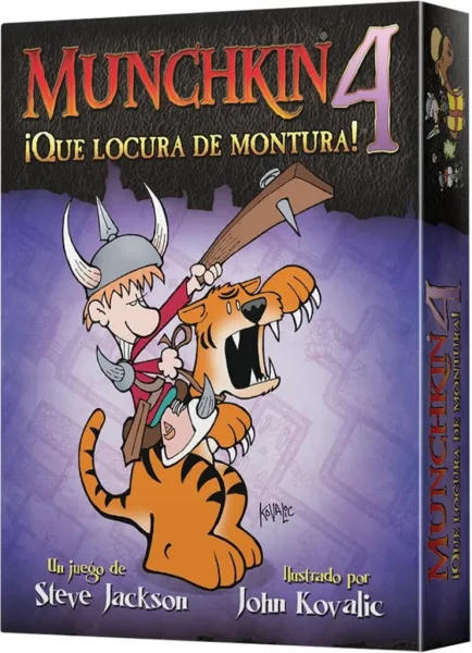 Juego de mesa munchkin 4: ¡que locura de montura! pegi 10