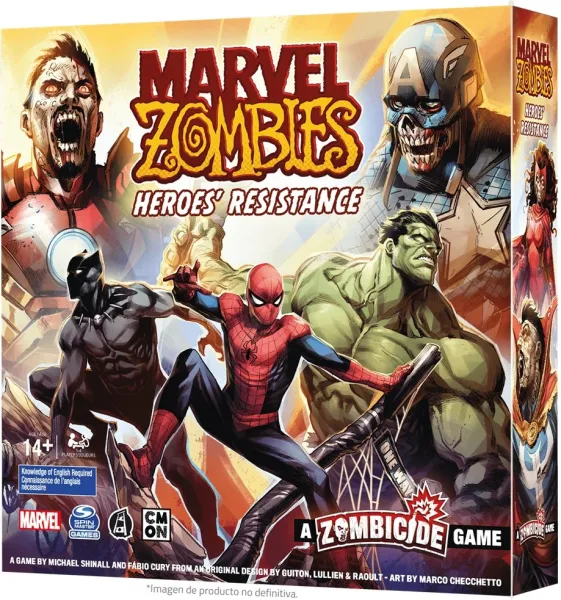 Juego de mesa marvel zombies heroes resistance edad recomendada 14 años