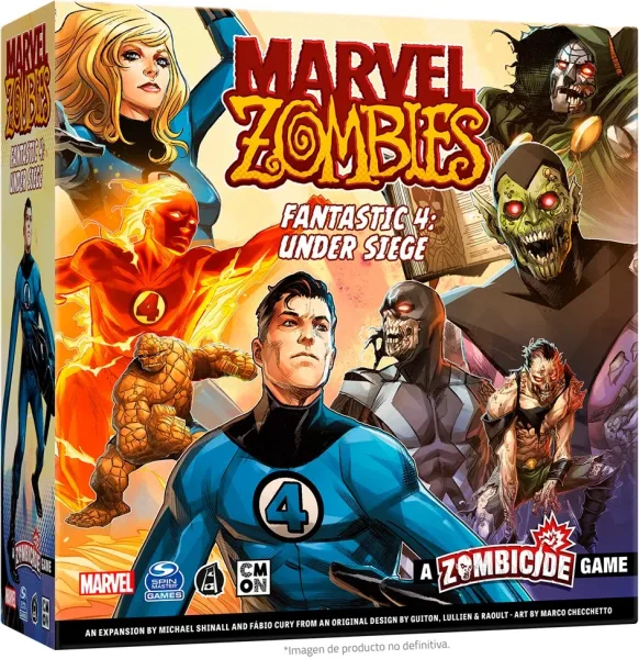 Juego de mesa marvel zombies: fantastic 4 under siege pegi 14