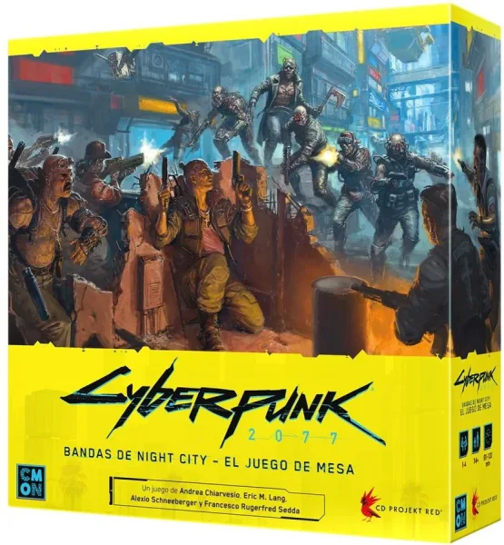 Juego de mesa cyberpunk 2077: bandas de night city edad recomendada 14 años