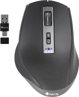 NGS BLUR-RB ratón Juego mano derecha Bluetooth + USB Type-A 3200 DPI