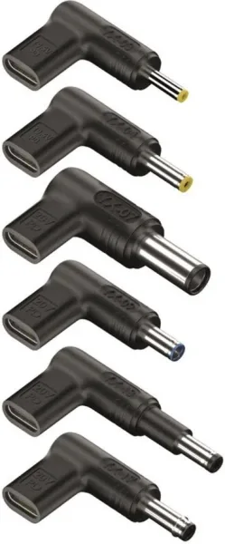 Pack 6 Clavijas para Portátil HP NGS BUD-H/ DC - USB Tipo-C