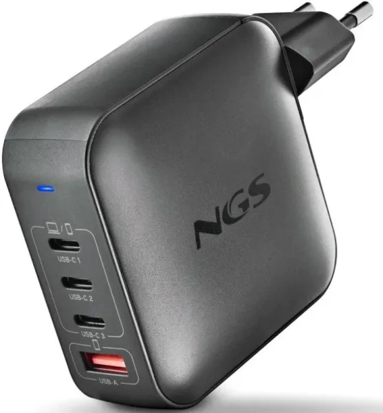 Cargador de Portátil GaN NGS BUD 165W/ 165W/ Automático/ Voltaje 5-21V