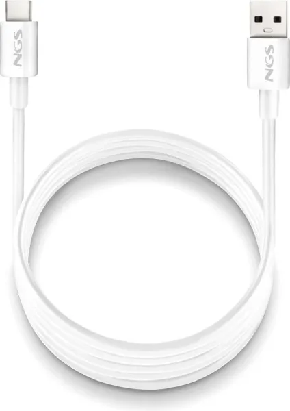 Cable USB-A a USB-C Zyro 15W 1 M Blanco Ngs