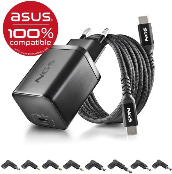 Ngs Pack Carga Usbc 65W+Cabl 1,5M+5 Clavij Asus
