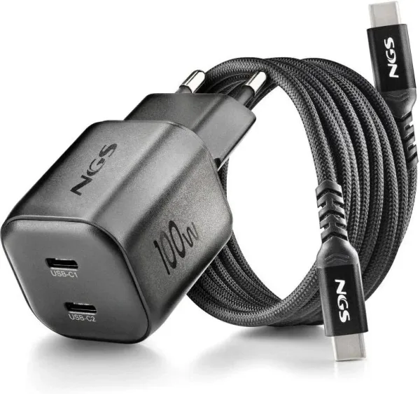 NGS Carg Nano GAN 100W PD3.0 TIPOC UltraRáp. Black