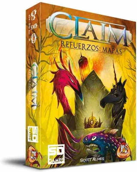 Juego de mesa claim refuerzos: mapas pegi 10