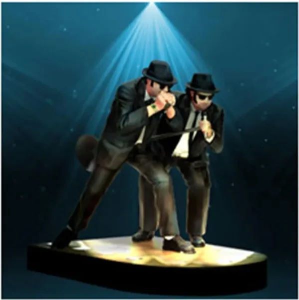 Figura SD toys cine the blue brothers jake y elwood cantando 18cm