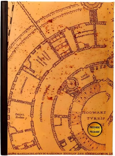 Libreta SD toys harry potter mapa merodeador con luz