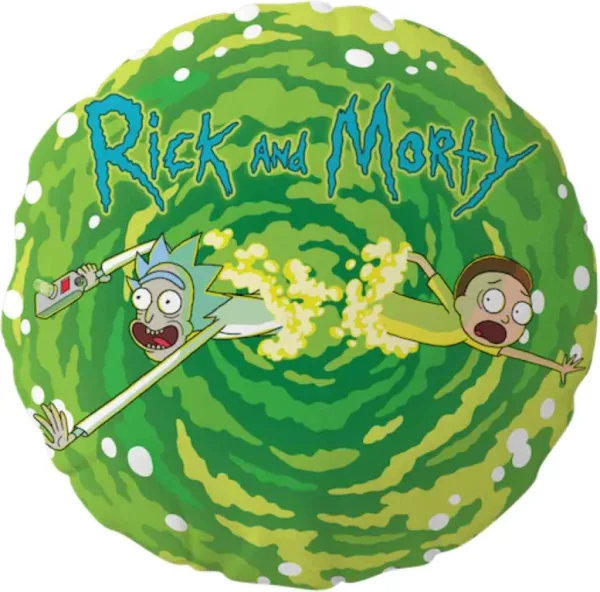 Cojin redondo SD toys rick & morty logo rick y morty envasado vacio