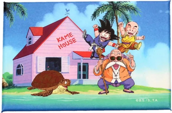 Iman SD toys dragon ball kame house maestro mutenroshi goku & krilin