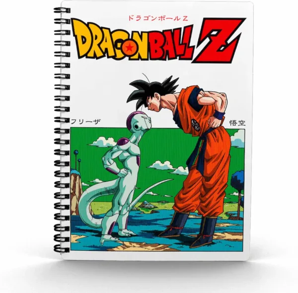 Libreta efecto 3d frieza vs goku dragon ball z