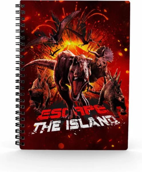 Libreta SD toys efecto 3d escape jurassic world