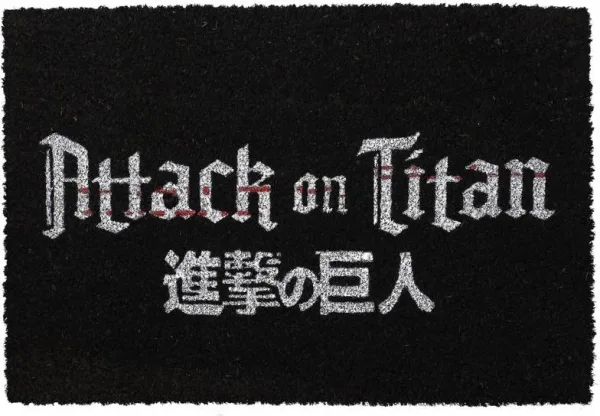 Felpudo 60x40 cm logo attack on titan
