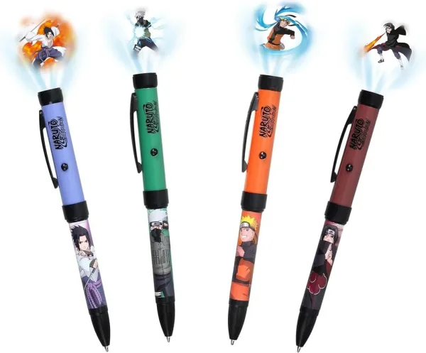 Boligrafos proyectores naruto shippuden 1 unidad aleatoria