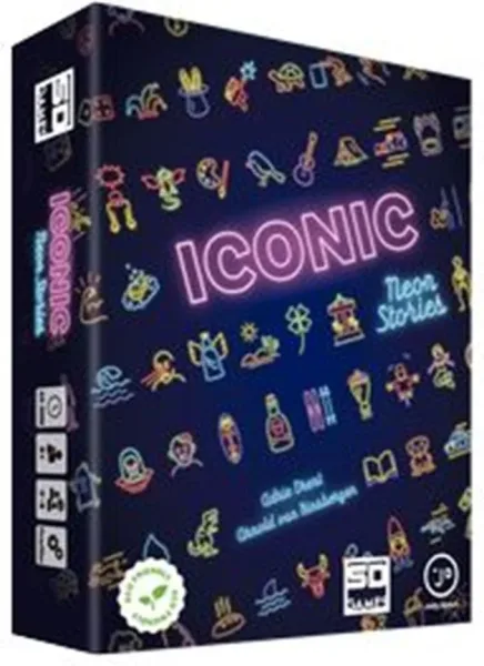 Juego de mesa iconic: neon stories
