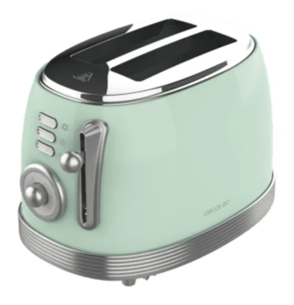 Tostador Vertical Cecotec Toast And Taste 800 Vintage Light Green V