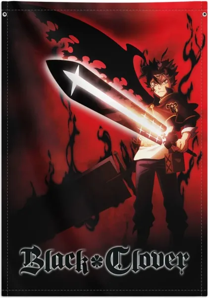 Banderola decorativa black clover