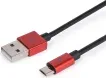 Cable Maillon Premium Micro USB 2.4 Aluminio Rojo 1M