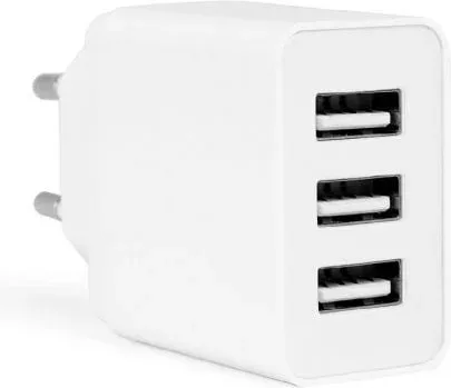 Cargador de Pared Orbegozo EN 1100/ 3xUSB/ 17W