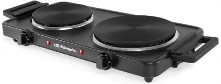 Cocina Eléctrica Orbegozo PE2855/ 2 placas 155 y 185mm/ 1000W - 1500W