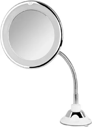 Espejo Cosmético de Pared con Luz Orbegozo ESP 1020/ Telescópico/ Ø17cm