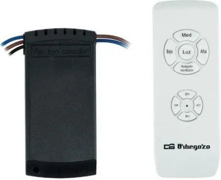 Kit Orbegozo RCM 9000 para Ventilador de Techo/ Incluye Receptor y Mando a Distancia