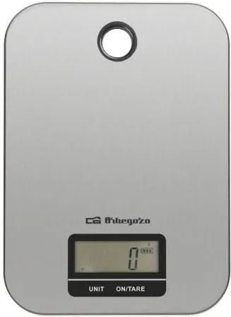 Báscula de Cocina Electrónica Orbegozo PC 1019/ hasta 5kg/ Plata