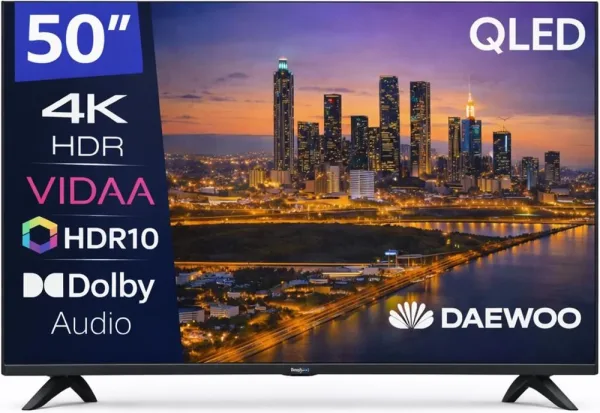 Tv daewoo 50 pulgadas QLED 4K UHD - 50vb56qv - smart tv