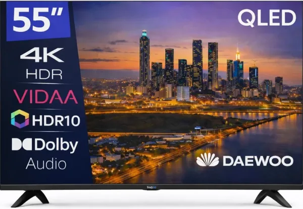 Tv daewoo 55 pulgadas QLED 4K UHD - 55vb56qv - smart tv