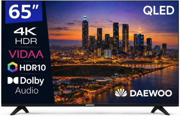 Tv daewoo 65 pulgadas QLED 4K UHD - 65vb56qv - smart tv