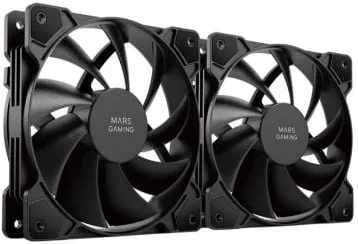 Pack 2 Ventiladores Mars Gaming MF-PWMX2/ 12cm