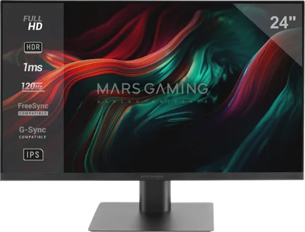 Monitor Gaming Mv-24 Slim 24'' Negro Mars Gaming