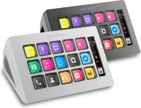 Plataforma de Control Delgada Msd-One Blanco Mars Gaming
