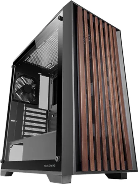 Caja Semitorre Atx Mc-Wood Negro Mars Gaming