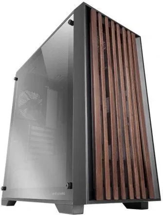Caja Gaming Semitorre Mars Gaming MC-WOOD/ Cristal Cromado