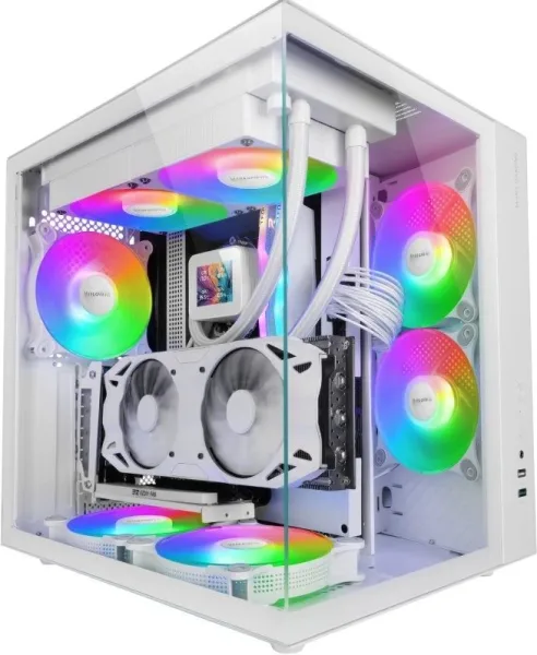 Caja Semitorre Atx Mcv-One Frgb Blanco Mars Gaming