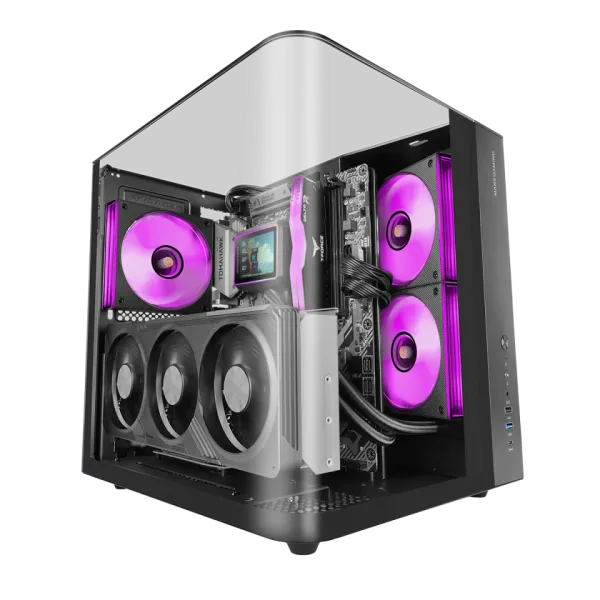 Caja Semitorre Atx Mc-Infinio Lite ARGB Negro Mars Gaming