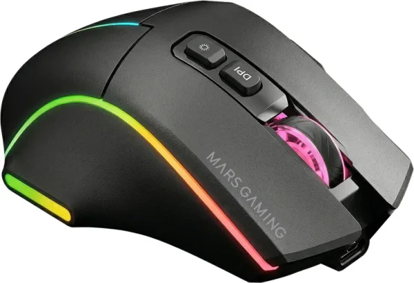 Raton Optico Mmwvector Negro Mars Gaming