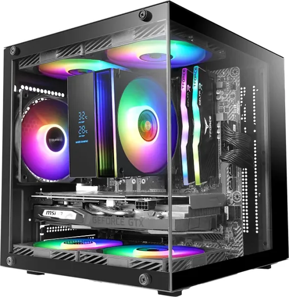 Caja Minitorre Microatx Mccube Negro Mars Gaming
