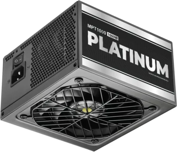 Fuente de Alimentación Mars Gaming MPT1000/ 1000W/ Ventilador 12cm/ ATX 3.1/ PCIe 5.1/ 80 Plus Platinum/ Negra