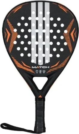 Pala de Pádel Adidas Match 3.5 2026/ Negra y Naranja