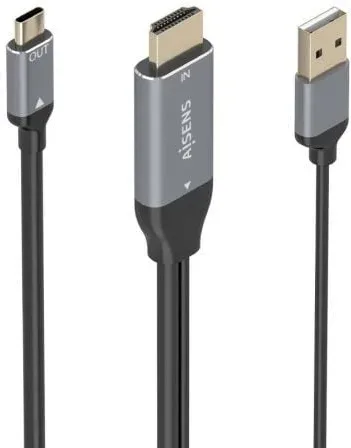 CABLE CONVERSOR AISENS HDMI V2.0 A USB-C 4K@60HZ 1.8M NEGRO